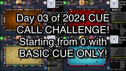 Day 03 of 2024 CUE CALL CHALLENGE! Starting from 0 with BASIC CUE ONLY!