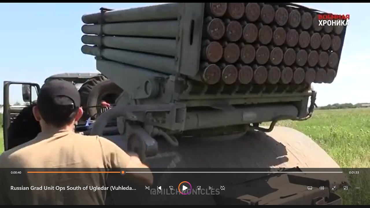 Russian Grad Unit Ops South of Ugledar (Vuhledar) - Ukraine War Combat Footage 2022
