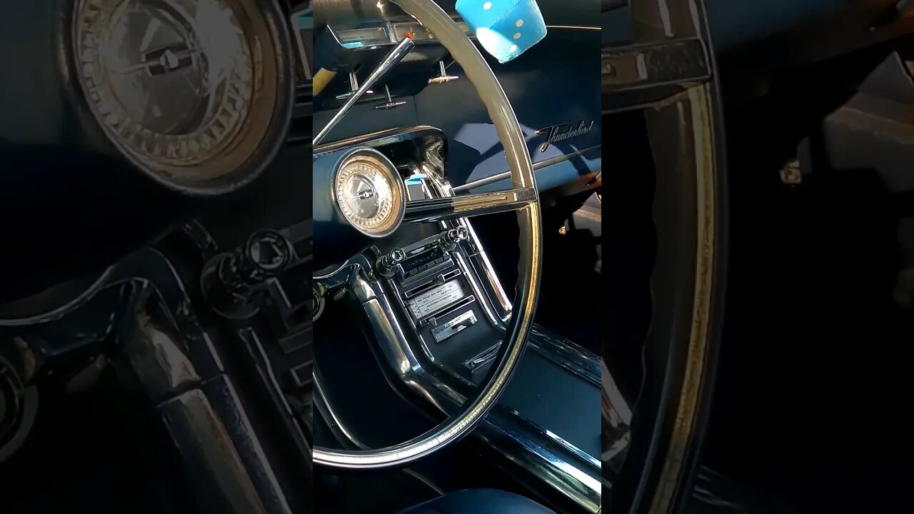 ✨️TILT WHEEL 66 T-BIRD INTERIOR #ford #fordthunderbird #thunderbirds #classiccar #60s #carshorts