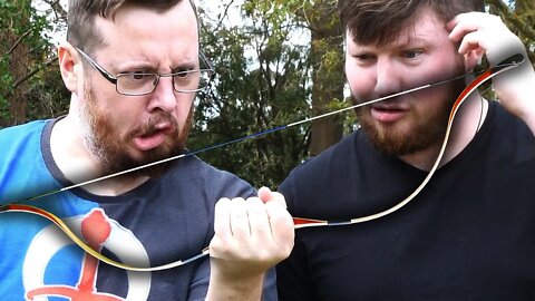 Two idiots try to string a TINY BOW