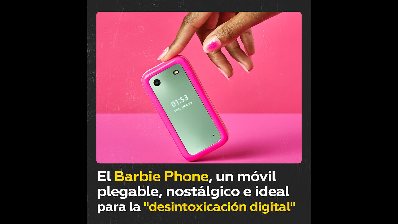 Lanzan un móvil retro y plegable ‘estilo Barbie’ para fomentar la desconexión digital