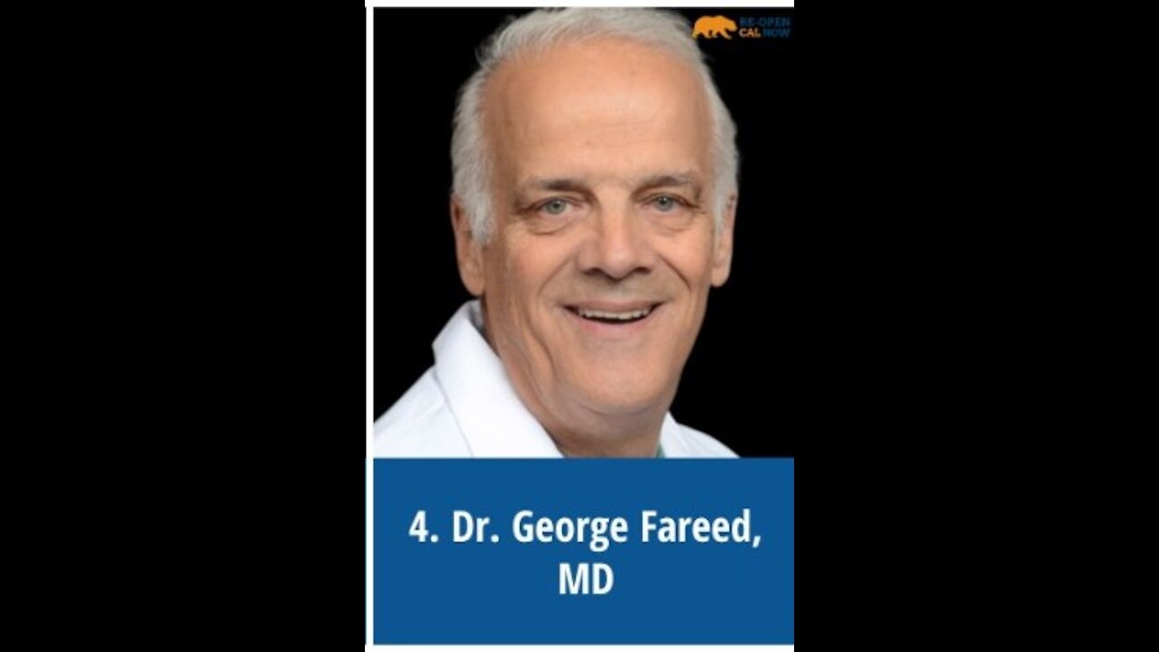 January 9 Re-Open Cal Now Conference: Dr. George Fareed MD (Full)