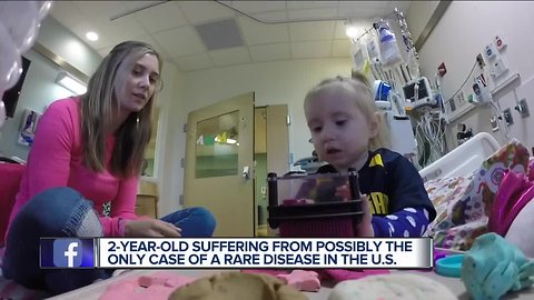 Metro Detroit family fears 2-year-old with very rare disease will never have normal life