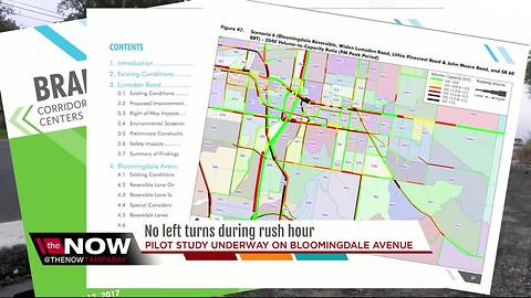 Left turns could be removed during busy traffic hours on Bloomingdale Avenue