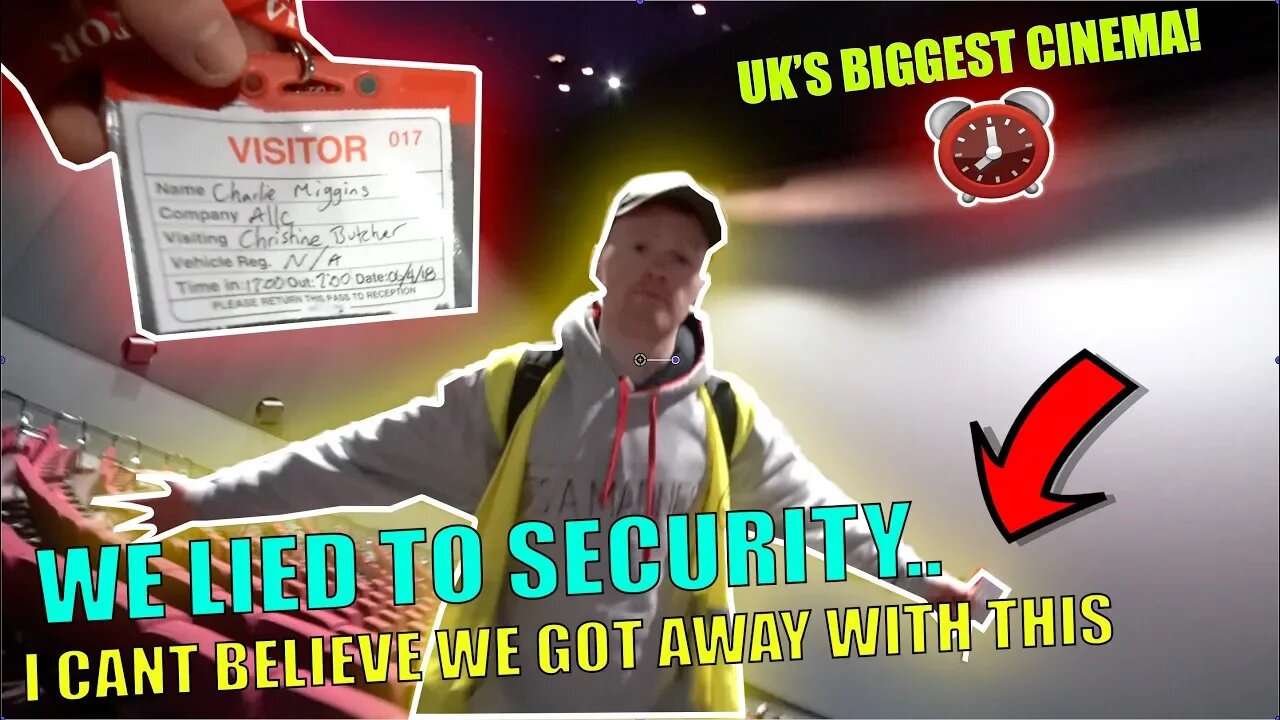 I can't believe we got away with this.. OVERNIGHT CHALLENGE IN UK'S BIGGEST CINEMA!