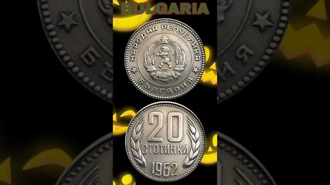 Bulgaria 20 Stotinki 1962.#shorts #coinnotesz