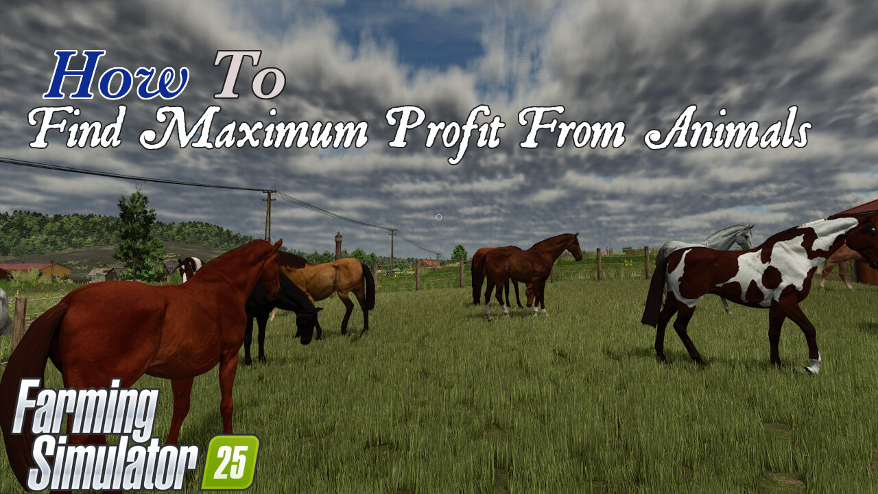 How To | Find Maximum Profit From Animals | Horses | Farming Simulator 25