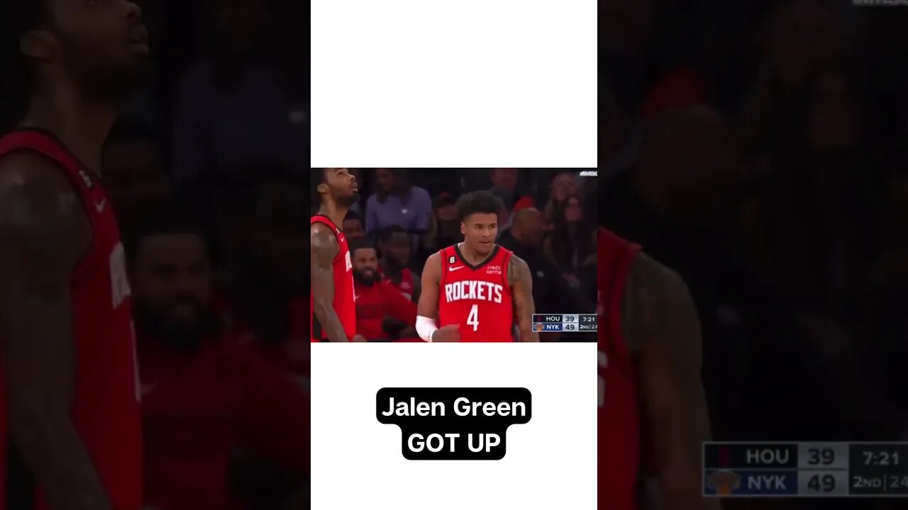 Jalen Green Has HOPS