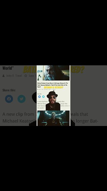 New Flash Clip Reveals Michael Keaton’s Batman Current Crime Fighting Status #shorts