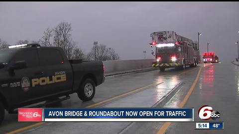 Avon bridge, roundabout reopens following construction