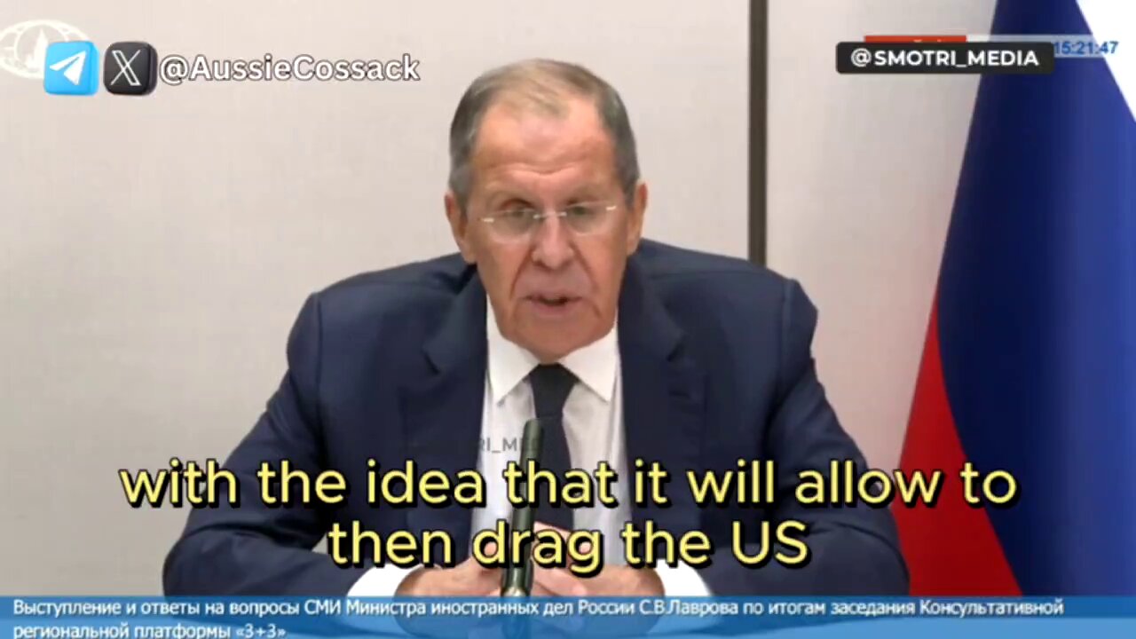 "Much like Ukraine, Israel wants to drag the US into a war" - Sergei Lavrov