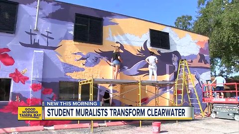 Local high-schoolers win colorful spot in Clearwater mural project