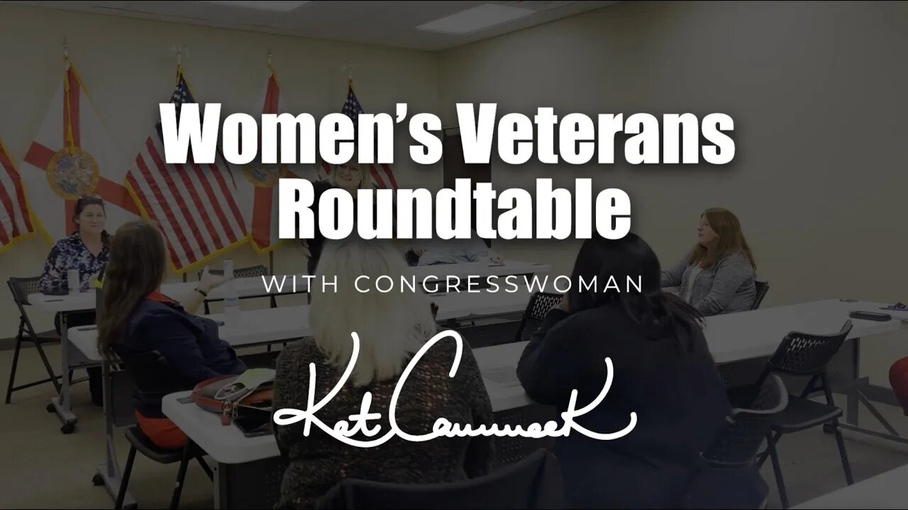 Rep. Cammack Hosts A Women Veterans Roundtable Discussion