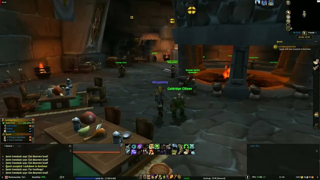 World of Warcraft Lockdown in Anvilmar