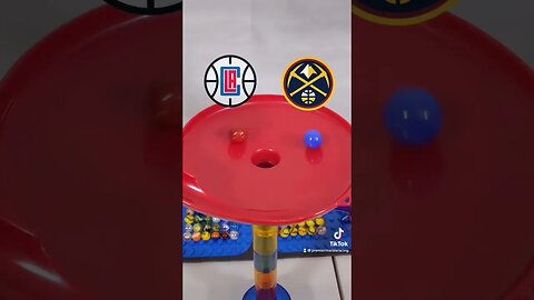 Clippers vs Nuggets: NBA Playoffs Marble Race | According to Marbles