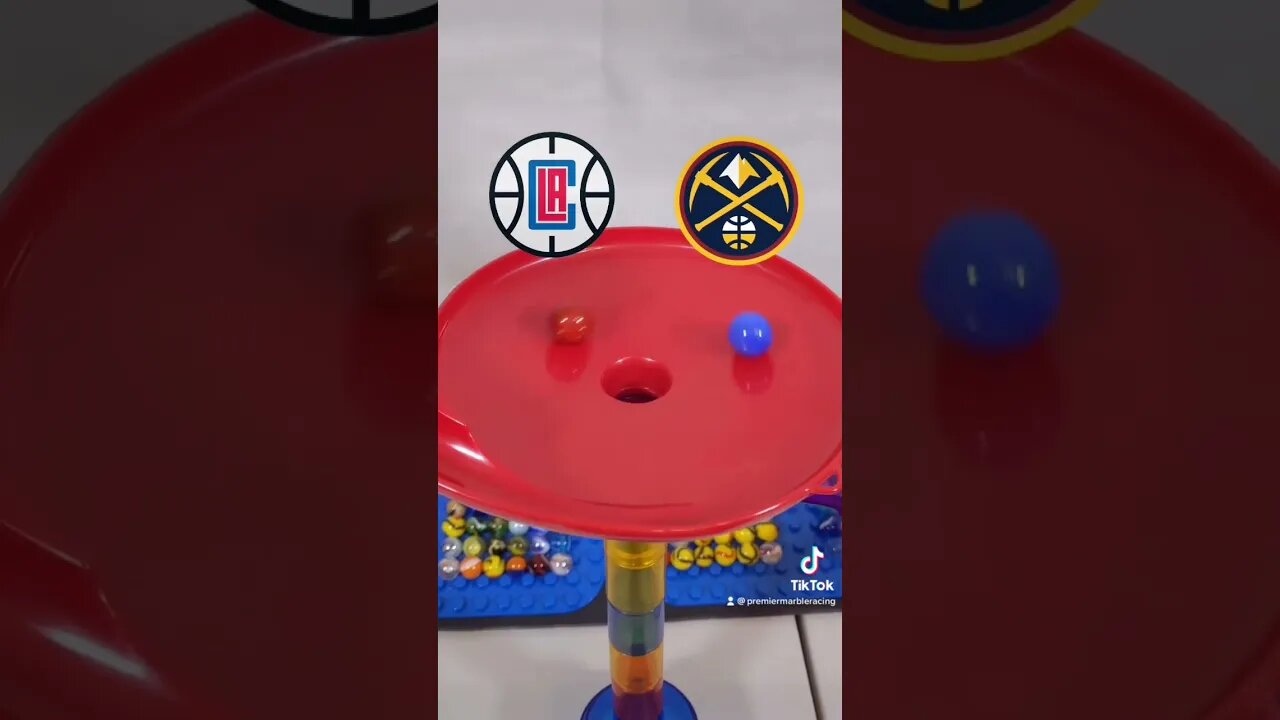 Clippers vs Nuggets: NBA Playoffs Marble Race | According to Marbles