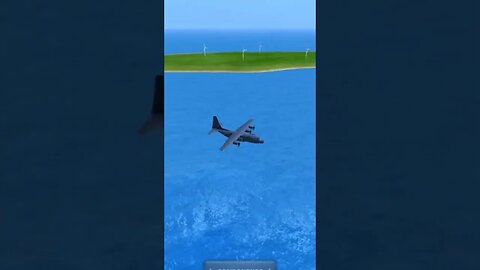 Landing MC-130 on short surface | Turboprop Flight Simulator #shorts
