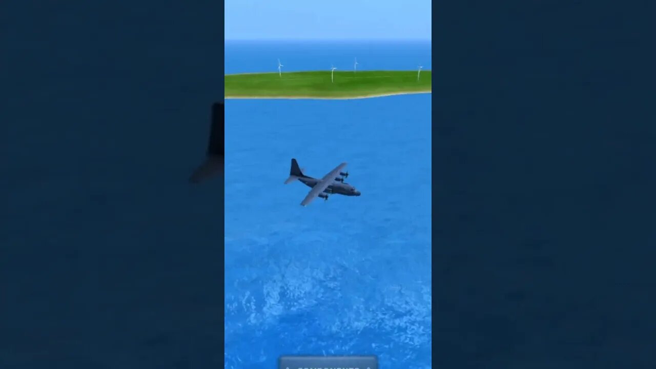 Landing MC-130 on short surface | Turboprop Flight Simulator #shorts