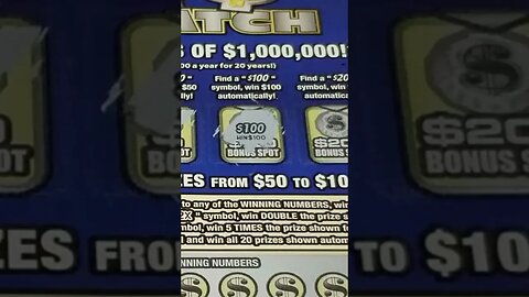 GOOD WINNING scratch off lottery ticket!