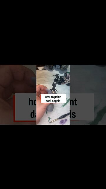 how to speed paint darkangels ( Warhammer 40k) #shorts