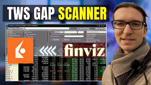 How to Create Gap Scanner in IBKR Trader Workstation