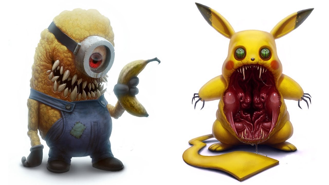 Cartoon Characters You Love Horror Version