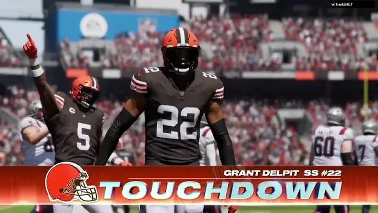 Pick Six by Grant Delpit #ClevelandBrowns #Defense #Madden24 #H2H