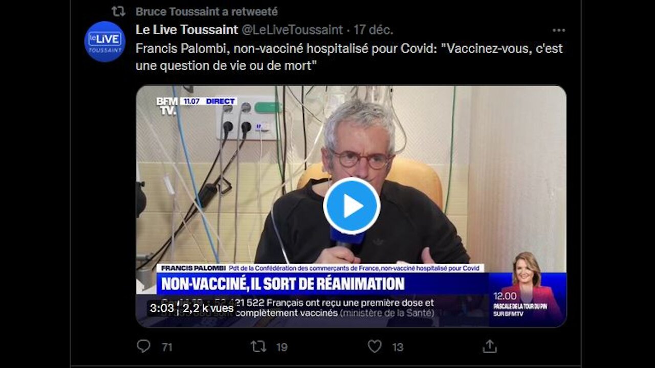 Bruce Toussain "Francis Palombi " Propagande.