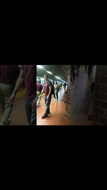 Namur metro morning arrival