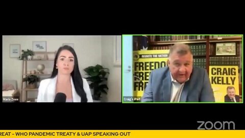 MARIA ZEEE & CRAIG KELLY - AUSTRALIA UNDER THREAT - WHO PANDEMIC TREATY & UAP SPEAKING OUT