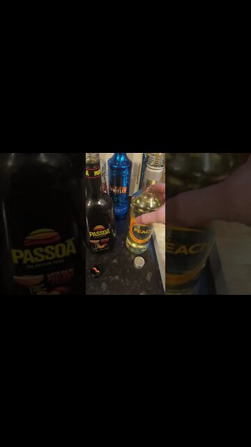 Mixing Peach Schnapps and Passoa is Amazing
