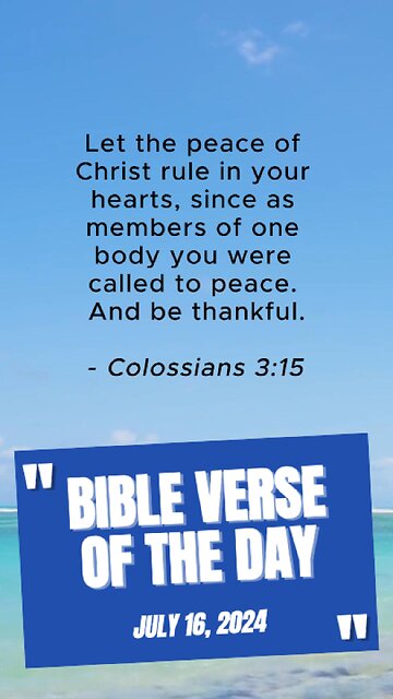 Bible Verse of the Day: July 16, 2024