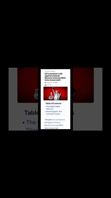 US Lawmaker’s Bill | US Lawmaker’s Bill Against Federal Reserve Issuing CBDC Gets Green Light |