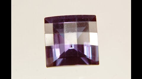 Lab Created Alexandrite – Chrysoberyl Square with Checkerboard