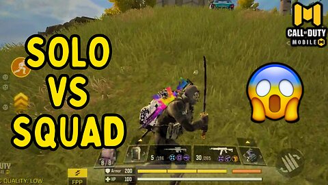 SOLO vs SQUAD LAST ZONE 😱 | Call Of Duty Mobile