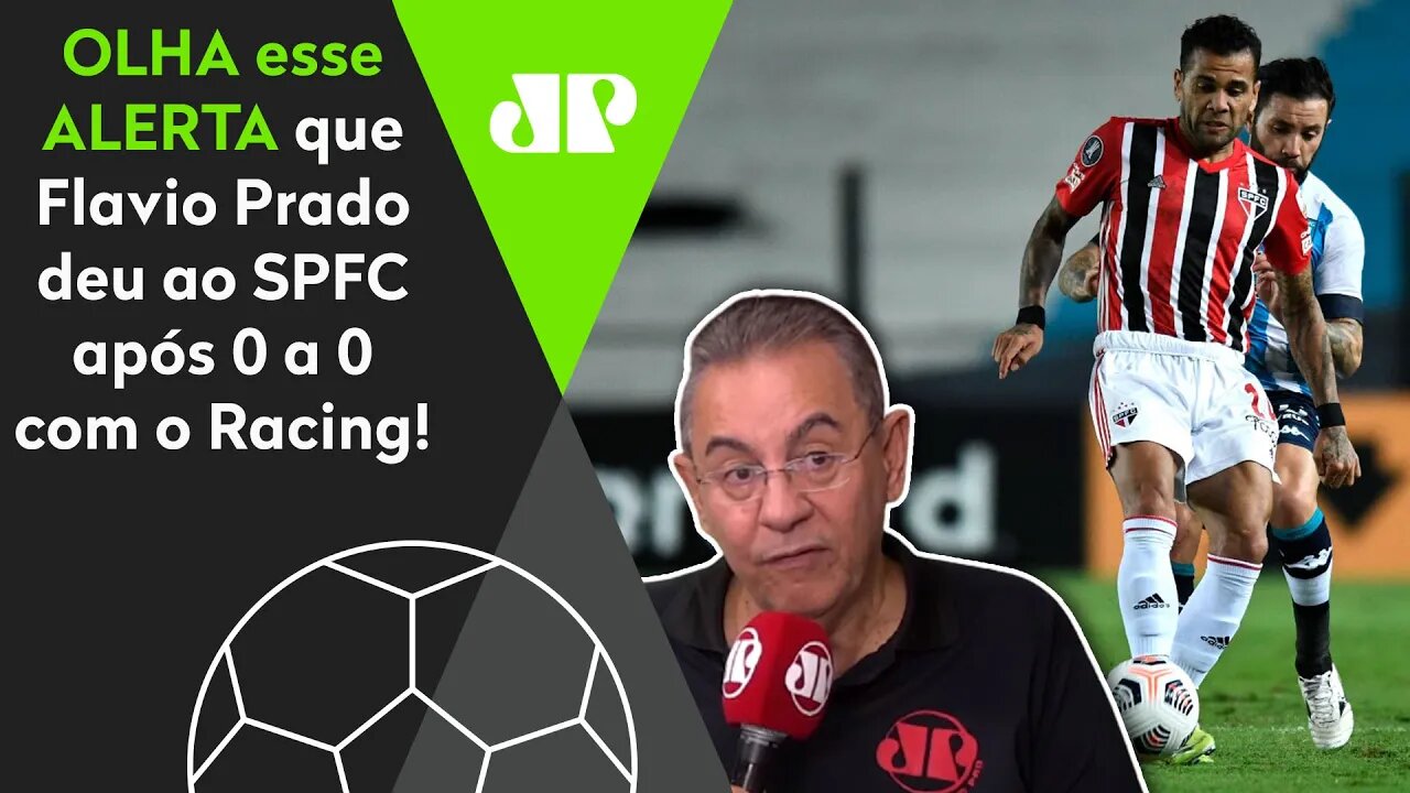 "Isso é MUITO SÉRIO e PREOCUPANTE!" São Paulo OUVE ALERTA após EMPATE com Racing!