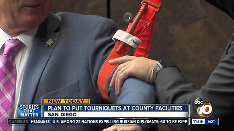 Tourniquets may be available at County facilities