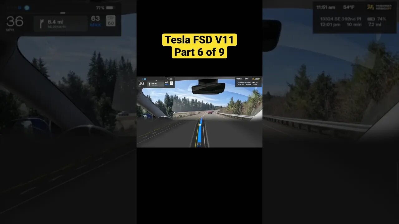 Tesla FSD V11 goes from city to highway | Part 5 of 9