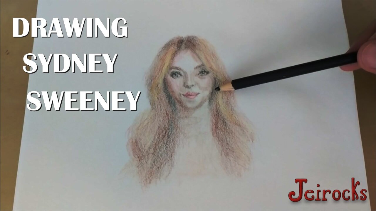 Drawing Sydney Sweeney - Practice on Drawing a Pretty Woman's Face