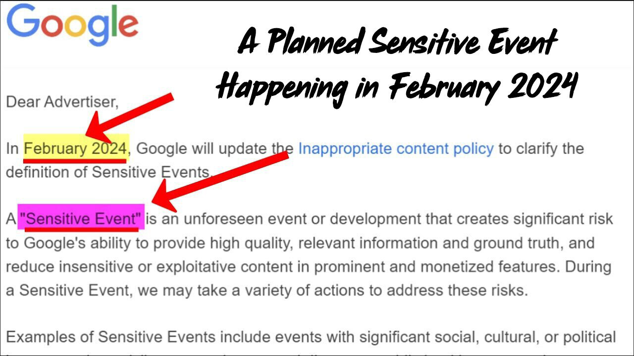 Google Knows The Script About A Planned Sensitive Event Happening in Feb 2024!