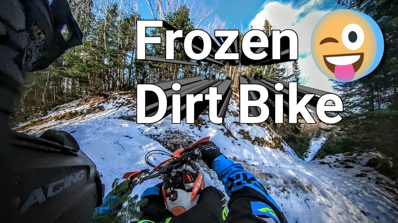 Ripping Dirt Bikes on Frozen Ground in December #2022