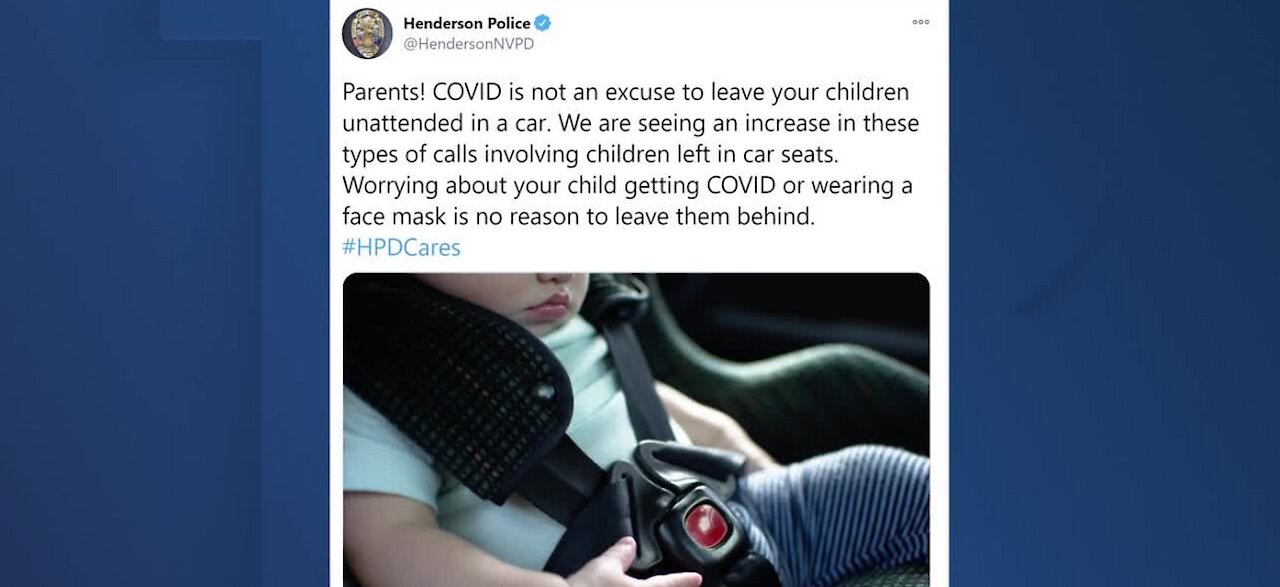 Henderson PD getting more calls about kids left in cars