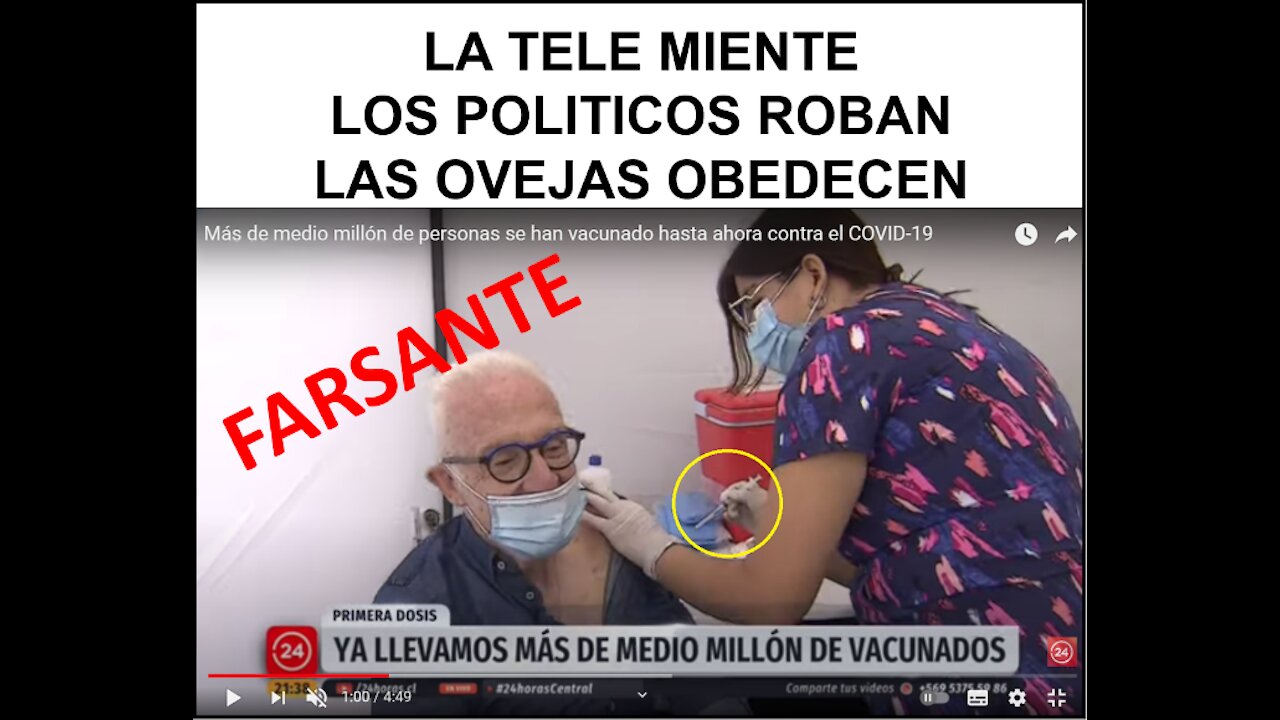 VACUNACIÓN FALSA DE PEDRO CARCURO "CON TAPA"!