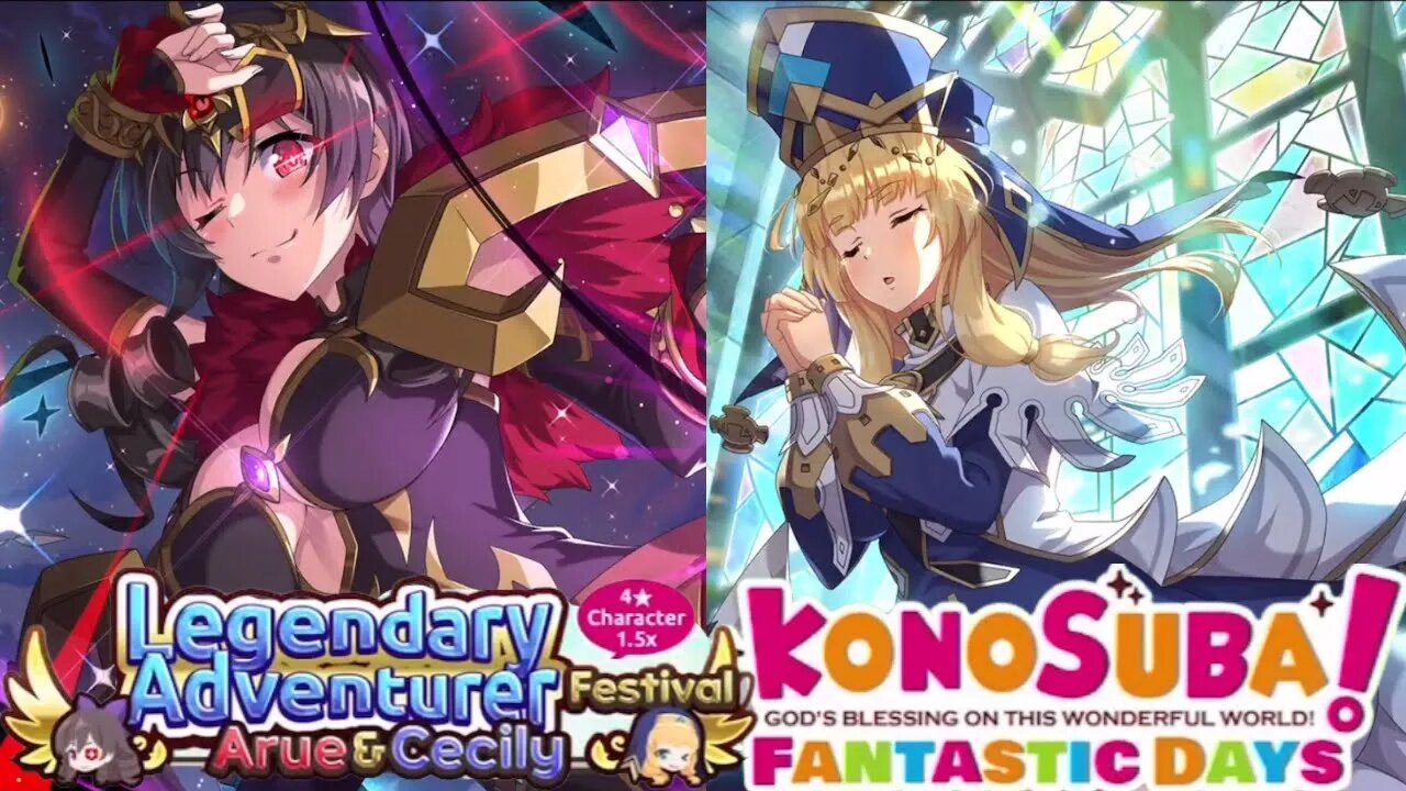 KonoSuba: Fantastic Days (Global) - Legendary Adventurer Festival Arue & Cecily Recruit Summons