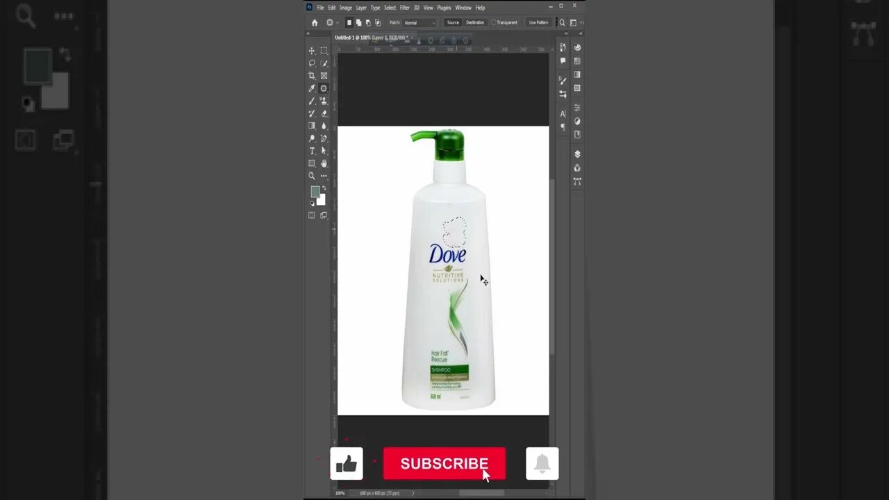 Remove Something From an Image with the Patch Tool l #photoshopshort #shorts #trendingshortfffff