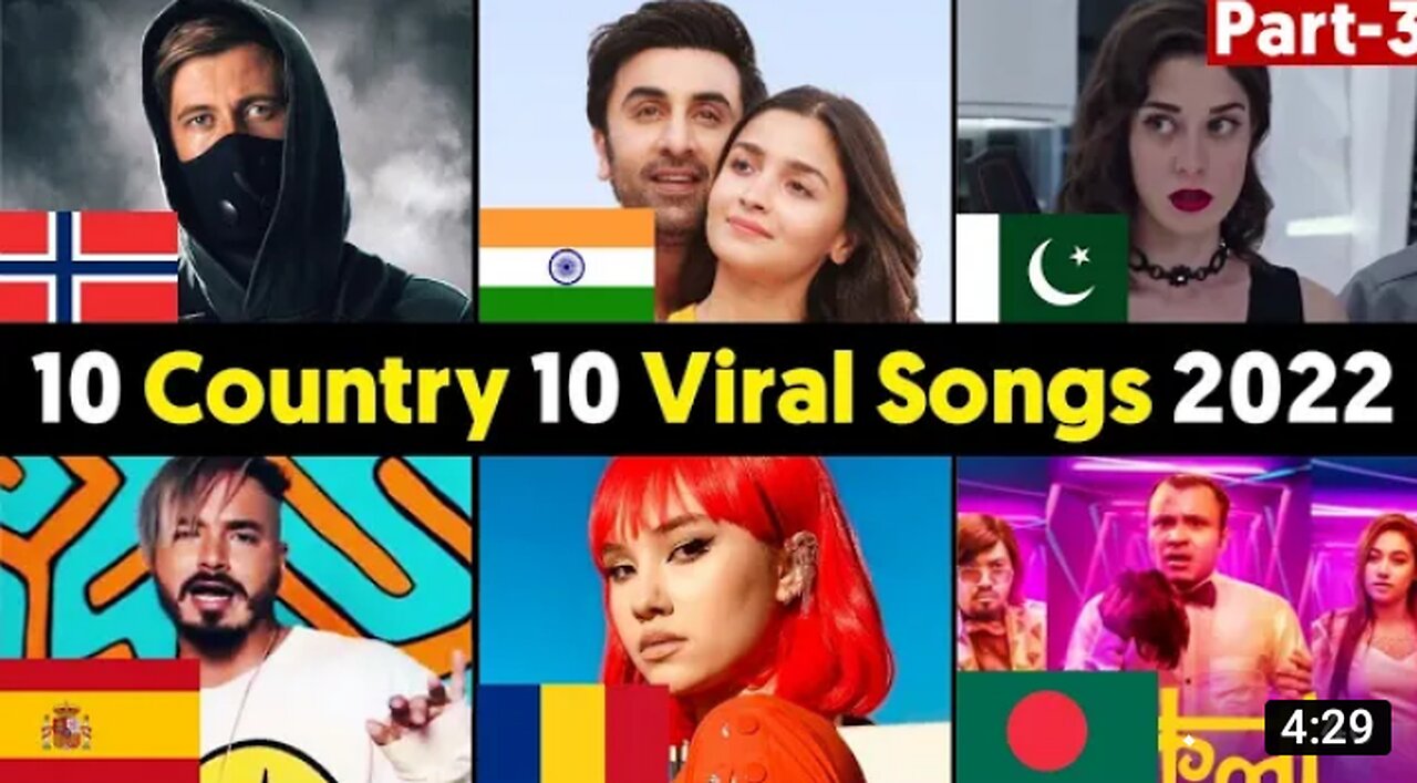 2022 viral song collection from different countries