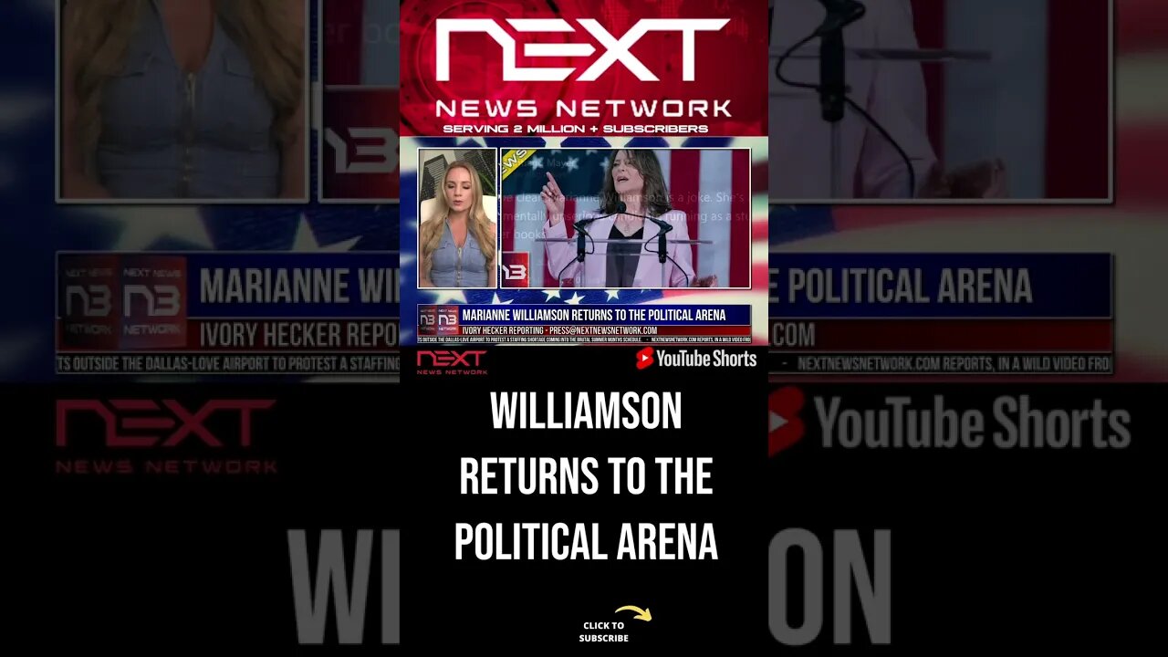 Marianne Williamson Returns to the Political Arena #shorts