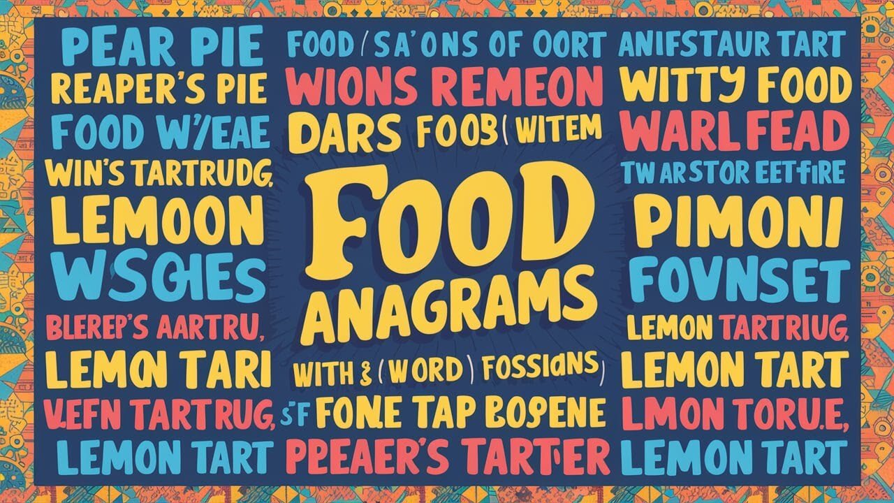 Food Anagrams Quiz?