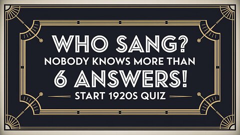 Who sang these songs from the 20s?