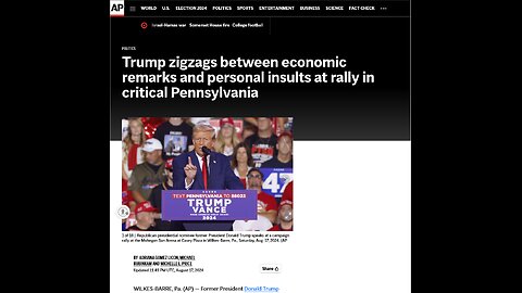 Trump zigzags between economic remarks and personal insults in Pennsylvania @AP